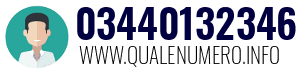 Numero di telefono 03440132346 03440132346