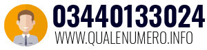 Numero di telefono 03440133024 03440133024