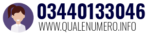 Numero di telefono 03440133046 03440133046