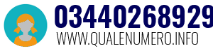 Numero di telefono 03440268929 03440268929
