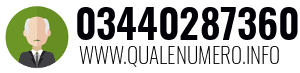 Numero di telefono 03440287360 03440287360