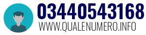 Numero di telefono 03440543168 03440543168
