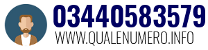 Numero di telefono 03440583579 03440583579