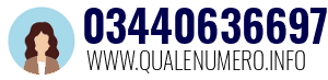 Numero di telefono 03440636697 03440636697