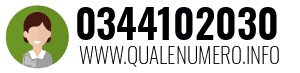 Numero di telefono 0344102030 0344102030