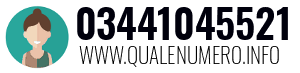 Numero di telefono 03441045521 03441045521