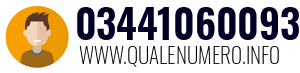 Numero di telefono 03441060093 03441060093