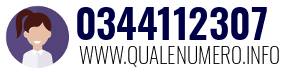 Numero di telefono 0344112307 0344112307