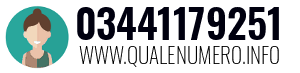 Numero di telefono 03441179251 03441179251