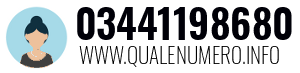 Numero di telefono 03441198680 03441198680