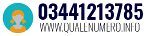 Numero di telefono 03441213785 03441213785