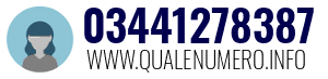 Numero di telefono 03441278387 03441278387