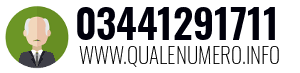 Numero di telefono 03441291711 03441291711