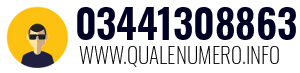 Numero di telefono 03441308863 03441308863