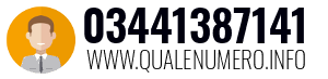 Numero di telefono 03441387141 03441387141
