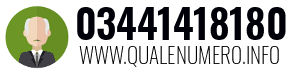 Numero di telefono 03441418180 03441418180