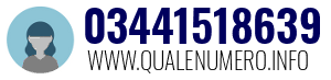 Numero di telefono 03441518639 03441518639