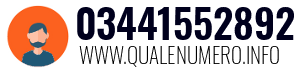 Numero di telefono 03441552892 03441552892
