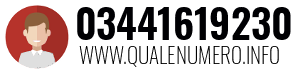 Numero di telefono 03441619230 03441619230