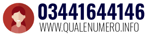 Numero di telefono 03441644146 03441644146