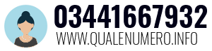 Numero di telefono 03441667932 03441667932