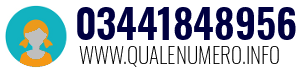 Numero di telefono 03441848956 03441848956