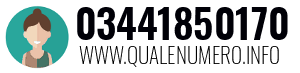 Numero di telefono 03441850170 03441850170