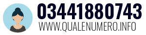 Numero di telefono 03441880743 03441880743
