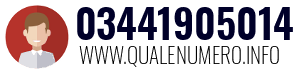 Numero di telefono 03441905014 03441905014