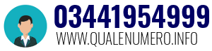 Numero di telefono 03441954999 03441954999