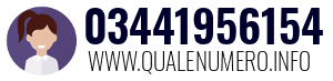 Numero di telefono 03441956154 03441956154