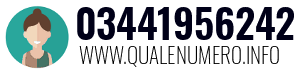 Numero di telefono 03441956242 03441956242