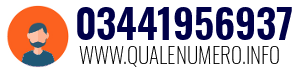 Numero di telefono 03441956937 03441956937