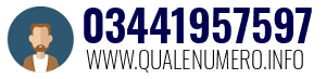 Numero di telefono 03441957597 03441957597