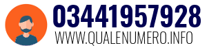 Numero di telefono 03441957928 03441957928