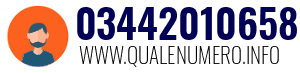 Numero di telefono 03442010658 03442010658