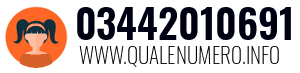 Numero di telefono 03442010691 03442010691