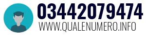 Numero di telefono 03442079474 03442079474