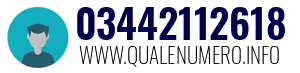 Numero di telefono 03442112618 03442112618