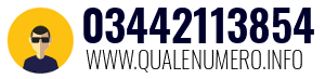 Numero di telefono 03442113854 03442113854