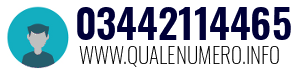 Numero di telefono 03442114465 03442114465