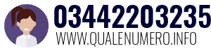 Numero di telefono 03442203235 03442203235