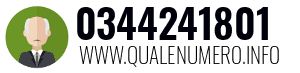Numero di telefono 0344241801 0344241801