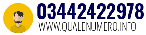 Numero di telefono 03442422978 03442422978