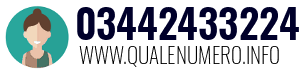Numero di telefono 03442433224 03442433224