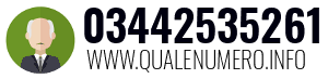 Numero di telefono 03442535261 03442535261