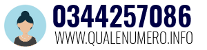Numero di telefono 0344257086 0344257086