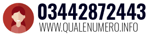 Numero di telefono 03442872443 03442872443