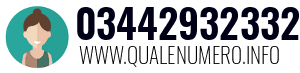 Numero di telefono 03442932332 03442932332
