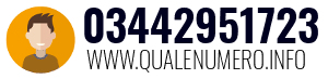 Numero di telefono 03442951723 03442951723